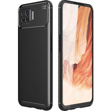 Ankaverse®   A73 Kılıf Auto Focus Karbon Kapak - Siyah
