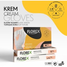 Florex Tek Kullanımlık Hibrit Eldiven - Silikon ve Lateks Içermez, Yumuşak Doku ve Elastik Tasa