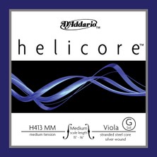 Daddarıo H413MM Vıola Tek Tel, Helıcore, G-Sol, Medıum Scale, Medı