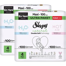 Natural Double Soft Ultra Fırsat Paketi Külot Bez 4 Numara Maxi 200 Adet