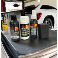 Derby Koyu Gri Oto Torpido ve Iç Kapı Plastik Aksan Bakım Boyama 4 Lü Set 100 ml