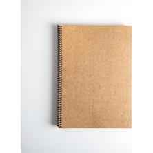 Fark Tanıtım Çizgili Spiralli Not Defteri, A4 Boyut (21X29,7 Cm), 60 Yaprak, 90GR. Ivory Kağıt,