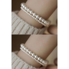 Mupte Jewelry Ikili Inci Bileklik