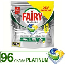 Platinum Bulaşık Makinesi Deterjanı Kapsülü/tableti 96 Yıkama Limon Kokulu