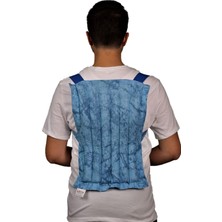 Lapenta Mikrodalga Isı Yastığı / Sırt / Mavi / Aromaterapi Bitki Karışımı
