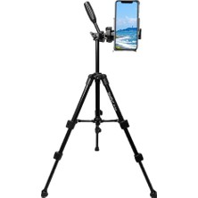 Tripod Cep Telefonu Video Kamera Aksiyon Kamera 105 cm Yükseklik Masaüstü Portatif Taşınabilir