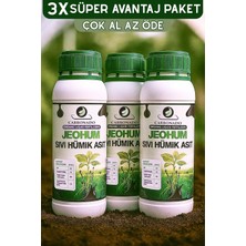Jeohum Sıvı Hümik Asit 1l X3 | Organik Gübre | Süper Avantajlı Set | Bitkinin Organik Ilacı