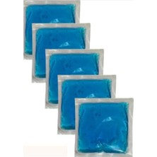 Pride Termojel Sıcak Soğuk Kompres Jel Buz Paketi, Mavi, 13X13 Cm, 5 Adet, Yeniden Kullanılabilir