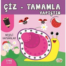 TeknoKapsül Çiz-Tamamla-Yapıştır Neşeli Hayvanlar