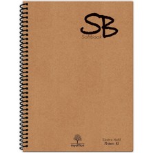 Etika Sb A5 140 Sayfa Defter Kraft Kapak Spiralli Hafif Kağıt Çizgili 70 Yp