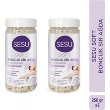 Sesu Yumuşak Boncuk Sir Ağda 250 gr x 2 Doğal ve Hassas Cilt Bakımı Için Ideal