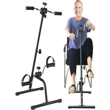 Mini Kondisyon Bisikleti, El Ayak Çift Pedallı Egzersiz Bisikleti Siyah Tek Ebat