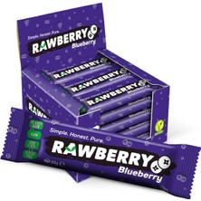 Blueberry Şeker Ilavesiz Vegan Glütensiz Kuruyemiş Bar (Kutuda 15 Adet)