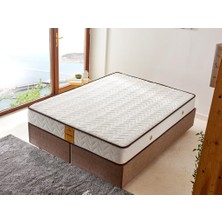 Exclusive Yatak 80x180 Tek Kişilik Visco Yatak Ekstra Lüks Yaysız Yatak 24 cm Pamuklu Keten Doğal Kumaş