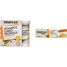 Youplus Vitamin C Çinko Propolis 20 Efervesan Tablet +
