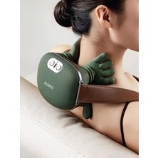 AMG38 Şarjlı Isıtmalı Boyun ve Omuz Masaj Aleti – 3D Yoğurma Derin Doku Shiatsu Masaj Cihazı