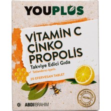 Vitamin C, Çinko & Propolis 20 Efervesan Tablet