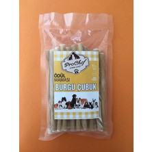 25 Adet Naturel Burgu Çubuk 125 gr Köpek Kemiği & Ödül Maması (Doğal Sığır Derisi)