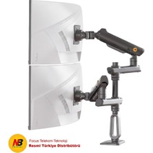North Bayou D9C 27-50 Inch Çift Kol 2-20 kg Vesa Uyumlu Profesyonel Monitör Standı