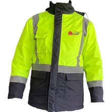TeknoKapsül Reflektörlü Parka Sarı Lacivert Small