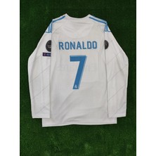 Candy Cup Real Madrid 2016-2017 Şampiyonlar Ligi Finali Cristiano Ronaldo Beyaz Yetişkin Uzun Kollu