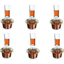 Paşabahçe Rakı Bardağı ve Bakır Seti 12 Parça