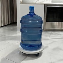 Mobilyacın Yuvarlak Ahşap Saksı Altlığı Damacana Tüp Saksı Sehpası