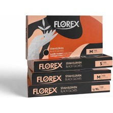 Florex Tek Kullanımlık Hibrit Eldiven - Silikon ve Lateks Içermez, Yumuşak Doku ve Elastik Tasa