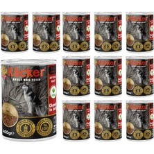 Klicker Yetişkin Köpek Biftekli ve Jöleli Konserve Mama 400 gr x 12 Adet