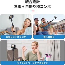 Aksiyon Kamerası Mini Tripod Selfie Çubuğu | Kompakt ve Taşınabilir, Hızlı Çıkarılabilir S