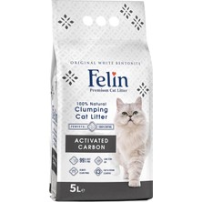 Aktif Karbonlu Topaklanan Kedi Kumu 5l