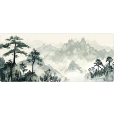 Gaming Mouse Pad 90X40 Mouse Pad Xxl Büyük Oyuncu Ofis Mause Pad Mousepad (Green Tree, 90X40 Cm)