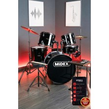 CD900X-BK 22'' Yetişkin Akustik Bateri Davul Seti 22B-13T-12T-16F-14S (5 Parça)