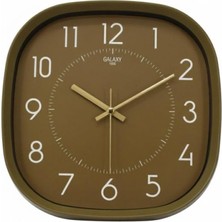 Premium Serisi Abs Kasa Duvar Saati Oval 30 cm Yeşil Renkli Modern Kadran