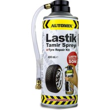 BADEM10 Automix Araba Araç Otommobil Oto Teker Lastik Dublex Patlak Hava Kaçak Tamir Kiti Spreyi 4