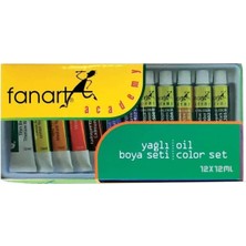 Academy 12X12ML Yağlı Boya Seti, Kırmızı