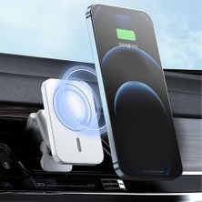 15W Kablosuz Araç Içi Havalandırma Telefon Tutucu Magsafe ile Uyumlu, 15W Hızlı Şarj