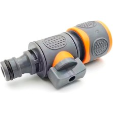 Car-Fil Hızlı Bağlantılı Bahçe Hortumu Adaptörü & Stop Vanalı Konnektör / 1/2" Uyumlu, Sı