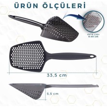 Küçük Delikli Kedi Kumu Eleme Küreği, Ince Taneli Dar Aralıklı Pet Tuvalet Temizleme Eleği S