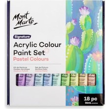 Akrilik Renkli Pastel Boya Seti 18 x 36ML Signature
