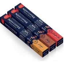 Coffee Kapsül Kahve 3'lü Set Lungo, Italy, Risteretto (Nespresso Uyumlu) - 30 Adet