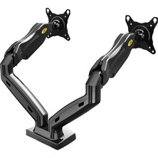Nb F160 Çift Monitör Kolu, Gazlı Yaylı Monitör Standı, 10-27 Inç Vesa Uyumlu, 2-9 kg Taşım