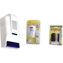 Caydırıcı Siren + Kapı Pencere Alarmı + Hırsız Alarm Seti