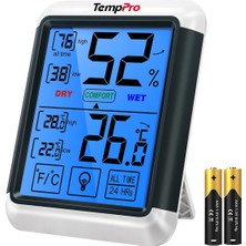 Thermopro TP55 Dijital Iç Mekan Higrometre Termometresi Sıcaklık ve Nem Monitörü Oda Nem Ölç