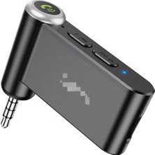 3.5mm Jack Aux Araba Bluetooth 5.0 Alici Kablosuz Mikrofon Handfree Adaptörü Arabada Müzik Ses Au