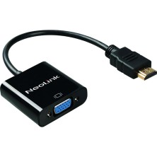 NL-107 HDMI To VGA Çevirici Full Hd 1080P Dönüştürücü Adaptör