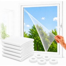 Sogud Kayra 5'li Set Pencere Sinekliği 130X150 cm - Yapışkanlı Cırtlı Sineklik Tülü - Yıkan