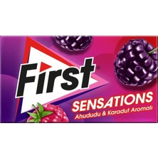 First Sensations Ahududu Karadut Aromalı Şekersiz Sakız 27 gr