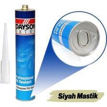 Poliüretan Pu Mastik Siyah Genel Amaçlı Silikon 280 ml