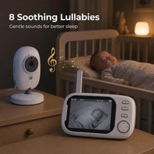 LCD Ekranlı Gece Görüşlü Bebek Kamerası ve Telsizi, 2.4g Kablosuz Bebek Monitörü, Çift Yön